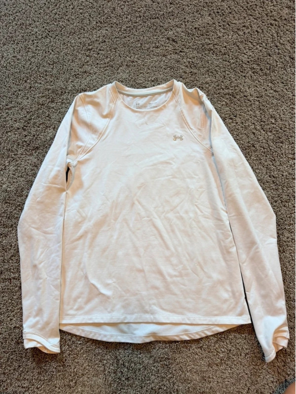 Under Armour Cold Gear Long Sleeve Crew Shirt - White